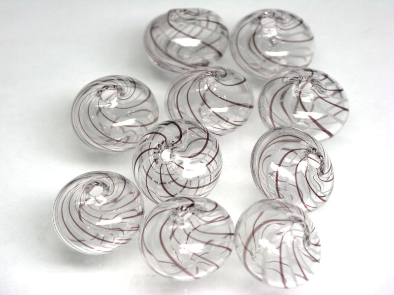 TOKO-BEADS HG021-13P  Hollow glass bead (10pcs) 15~17mm HG021-13P シャボン玉ビーズ（10個パック） 15~17mm Asian bead & African bead  Handmade,Lampeork,bead,asia,india,ethnic,parts,accessory,beads とんぼ玉,ビーズ,トンボ玉,アジア,インド,エスニック,手作り,パーツ,アクセサリー