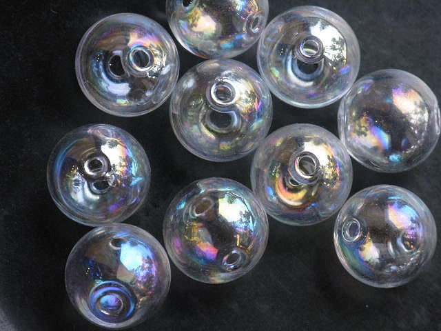 TOKO-BEADS HG999-01P Soap Bubble bead (10pcs) 12mm HG999-01P ”しゃぼんだま”ビーズ（10個パック） 12mm Asian bead & African bead  Handmade,Lampeork,bead,asia,india,ethnic,parts,accessory,beads とんぼ玉,ビーズ,トンボ玉,アジア,インド,エスニック,手作り,パーツ,アクセサリー