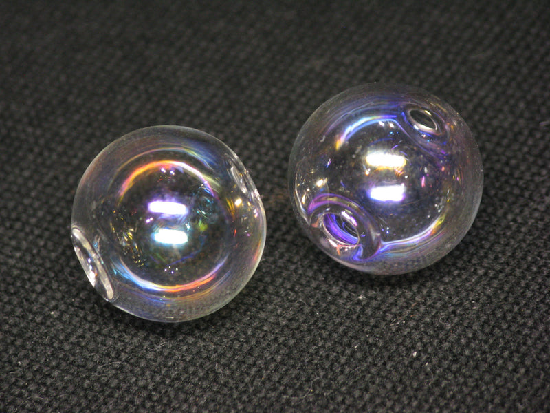 TOKO-BEADS HG999P-04 Soap Bubble bead (2pcs) 14mm HG999P-04 ”しゃぼんだま”ビーズ(2個セット) 14mm Asian bead & African bead  Handmade,Lampeork,bead,asia,india,ethnic,parts,accessory,beads とんぼ玉,ビーズ,トンボ玉,アジア,インド,エスニック,手作り,パーツ,アクセサリー