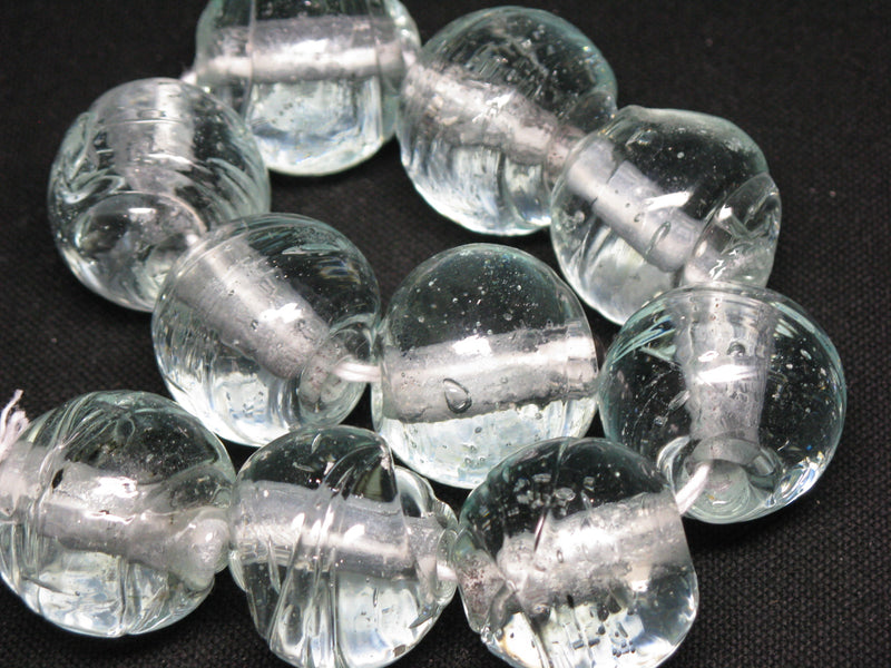TOKO-BEADS KG004N-02 Kenya Recycled Glass bead (Strand) 24~25mm KG004N-02 ケニアリサイクルガラスビーズ（連） 24~25mm Asian bead & African bead  Handmade,Lampeork,bead,asia,india,ethnic,parts,accessory,beads とんぼ玉,ビーズ,トンボ玉,アジア,インド,エスニック,手作り,パーツ,アクセサリー