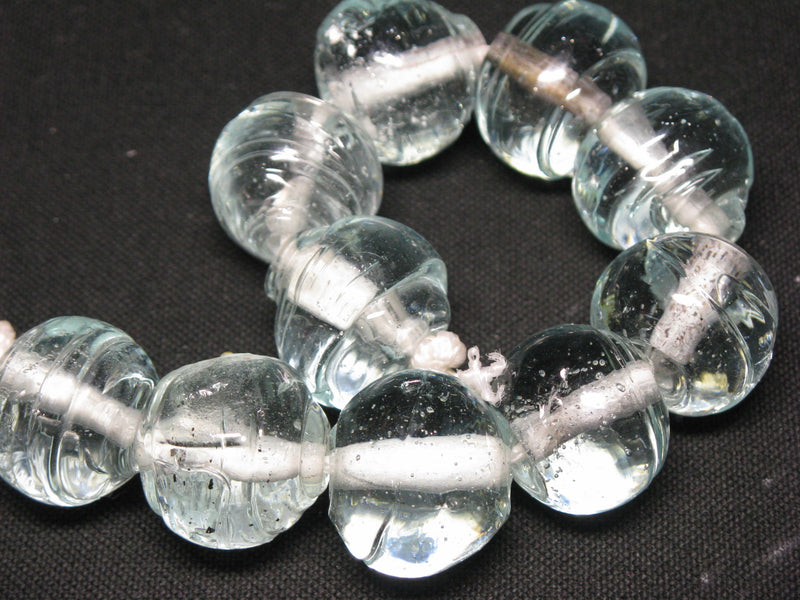 TOKO-BEADS KG005N-08 Kenya Recycled Glass bead (Strand) 21~22mm KG005N-08 ケニアリサイクルガラスビーズ（連） 21~22mm Asian bead & African bead  Handmade,Lampeork,bead,asia,india,ethnic,parts,accessory,beads とんぼ玉,ビーズ,トンボ玉,アジア,インド,エスニック,手作り,パーツ,アクセサリー