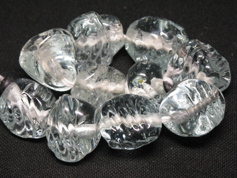 TOKO-BEADS KG009N-10 Kenya Recycled Glass bead (Strand) 17~20mm KG009N-10 ケニアリサイクルガラスビーズ（連） 17~20mm Asian bead & African bead  Handmade,Lampeork,bead,asia,india,ethnic,parts,accessory,beads とんぼ玉,ビーズ,トンボ玉,アジア,インド,エスニック,手作り,パーツ,アクセサリー