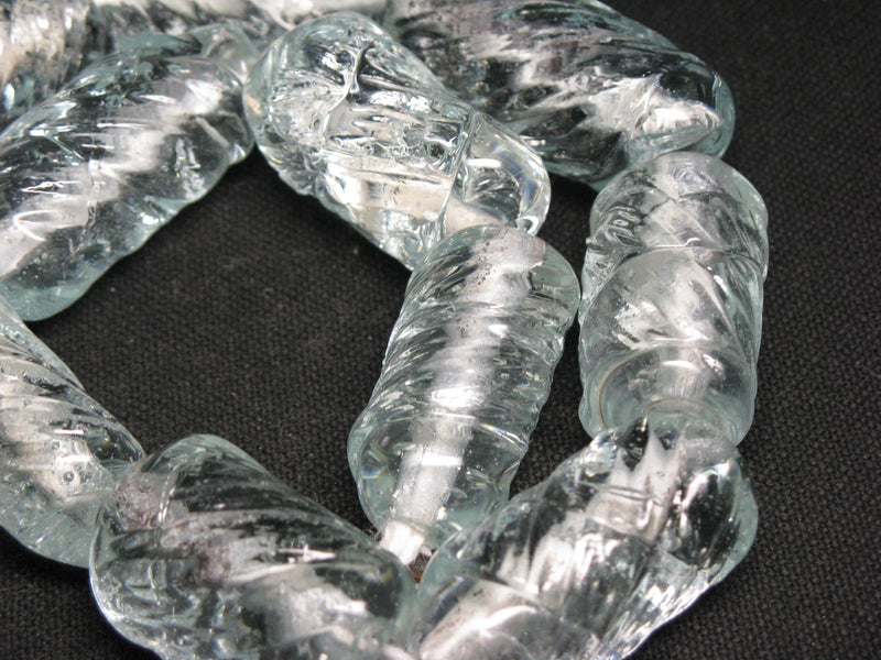 TOKO-BEADS KG015N-03 Kenya Recycled Glass bead (Strand) 14~19mm KG015N-03 ケニアリサイクルガラスビーズ（連） 14~19mm Asian bead & African bead  Handmade,Lampeork,bead,asia,india,ethnic,parts,accessory,beads とんぼ玉,ビーズ,トンボ玉,アジア,インド,エスニック,手作り,パーツ,アクセサリー