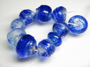 TOKO-BEADS KG031-03N Kenya Recycled Glass bead (strand) 18~24mm KG031-03N ケニアリサイクルガラスビーズ（連） 18~24mm Asian bead & African bead  Handmade,Lampeork,bead,asia,india,ethnic,parts,accessory,beads とんぼ玉,ビーズ,トンボ玉,アジア,インド,エスニック,手作り,パーツ,アクセサリー