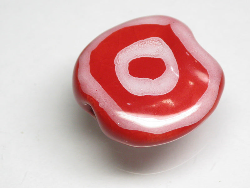 TOKO-BEADS KZ003-08 Kenyan ceramic bead 21~23mm KZ003-08 ケニアセラミックビーズ 21~23mmKazuri カズリビーズ Asian bead & African bead  Handmade,Lampeork,bead,asia,india,ethnic,parts,accessory,beads とんぼ玉,ビーズ,トンボ玉,アジア,インド,エスニック,手作り,パーツ,アクセサリー