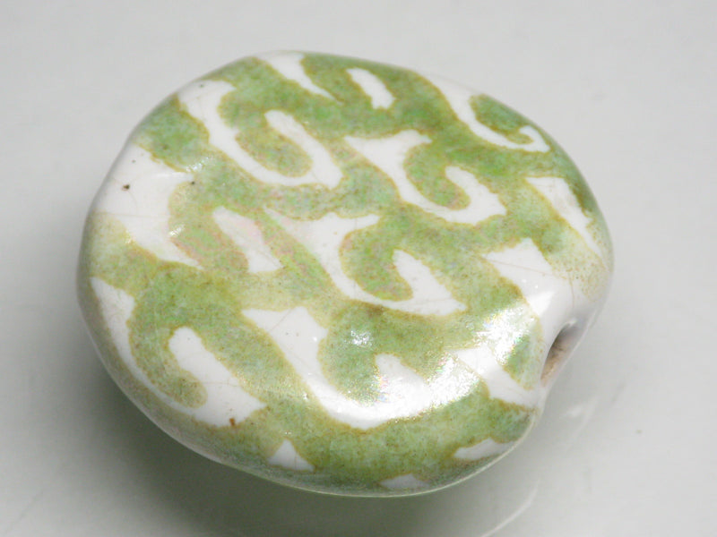 TOKO-BEADS KZ003-20 Kenyan ceramic bead 21~23mm KZ003-20 ケニアセラミックビーズ 21~23mmKazuri カズリビーズ Asian bead & African bead  Handmade,Lampeork,bead,asia,india,ethnic,parts,accessory,beads とんぼ玉,ビーズ,トンボ玉,アジア,インド,エスニック,手作り,パーツ,アクセサリー