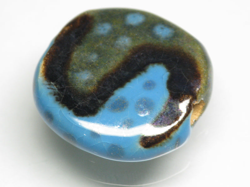 TOKO-BEADS KZ003-24 Kenyan ceramic bead 21~23mm KZ003-24 ケニアセラミックビーズ 21~23mmKazuri カズリビーズ Asian bead & African bead  Handmade,Lampeork,bead,asia,india,ethnic,parts,accessory,beads とんぼ玉,ビーズ,トンボ玉,アジア,インド,エスニック,手作り,パーツ,アクセサリー