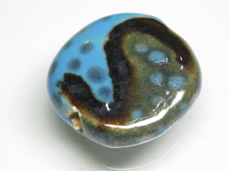 TOKO-BEADS KZ003-24 Kenyan ceramic bead 21~23mm KZ003-24 ケニアセラミックビーズ 21~23mmKazuri カズリビーズ Asian bead & African bead  Handmade,Lampeork,bead,asia,india,ethnic,parts,accessory,beads とんぼ玉,ビーズ,トンボ玉,アジア,インド,エスニック,手作り,パーツ,アクセサリー