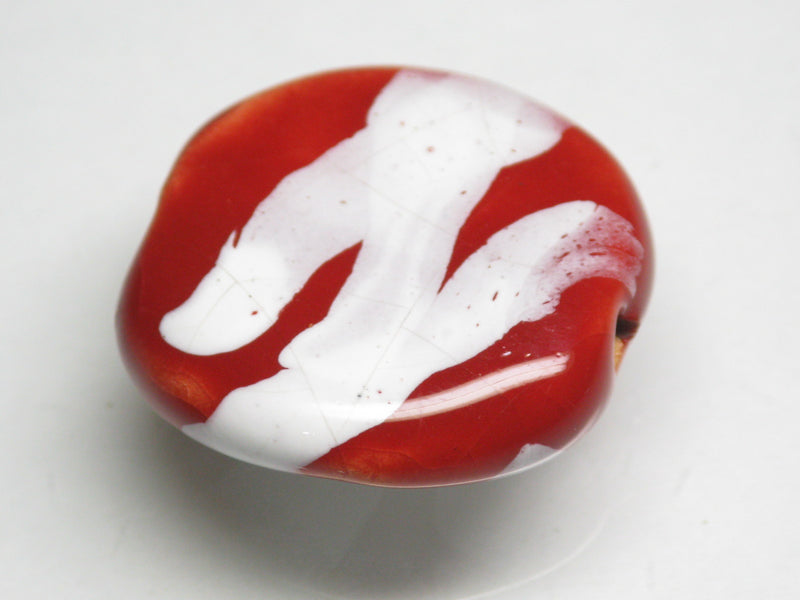 TOKO-BEADS KZ003-34 Kenyan ceramic bead 21~23mm KZ003-34 ケニアセラミックビーズ 21~23mmKazuri カズリビーズ Asian bead & African bead  Handmade,Lampeork,bead,asia,india,ethnic,parts,accessory,beads とんぼ玉,ビーズ,トンボ玉,アジア,インド,エスニック,手作り,パーツ,アクセサリー
