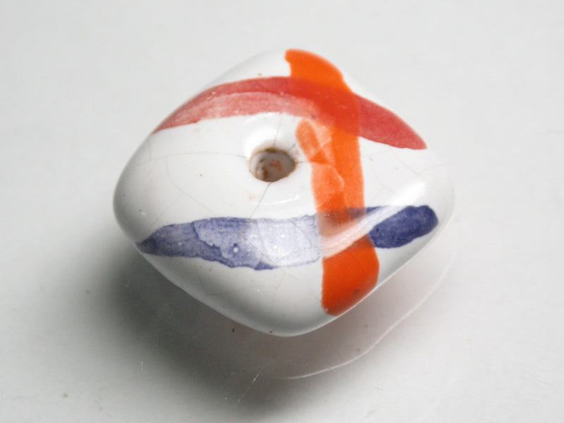 TOKO-BEADS KZ005-13 Kenyan ceramic bead 17.5mm KZ005-13 ケニアセラミックビーズ 17.5mmKazuri カズリビーズ Asian bead & African bead  Handmade,Lampeork,bead,asia,india,ethnic,parts,accessory,beads とんぼ玉,ビーズ,トンボ玉,アジア,インド,エスニック,手作り,パーツ,アクセサリー