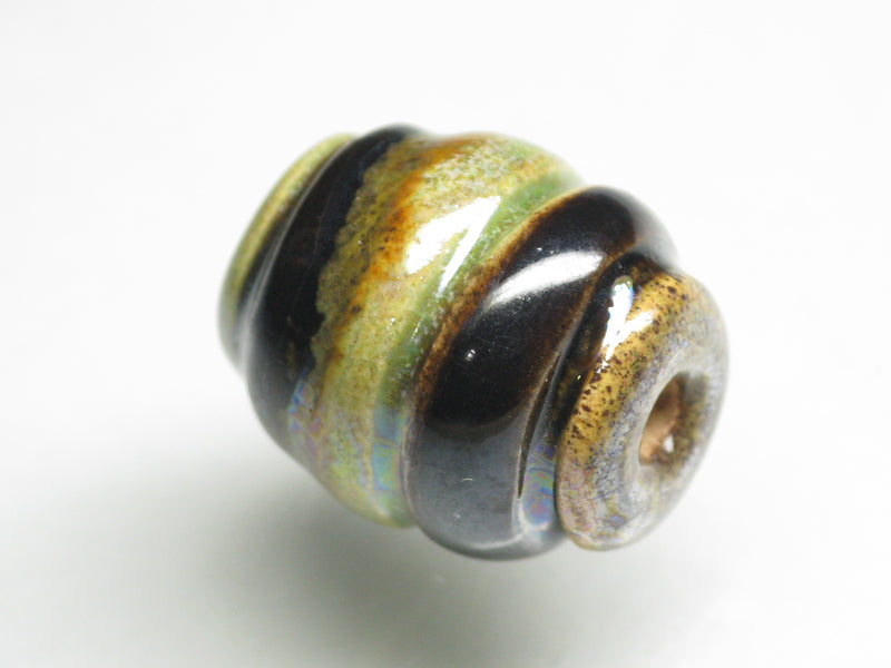 TOKO-BEADS KZ006-01 Kenyan ceramic bead 9mm KZ006-01 ケニアセラミックビーズ 9mmKazuri カズリビーズ Asian bead & African bead  Handmade,Lampeork,bead,asia,india,ethnic,parts,accessory,beads とんぼ玉,ビーズ,トンボ玉,アジア,インド,エスニック,手作り,パーツ,アクセサリー