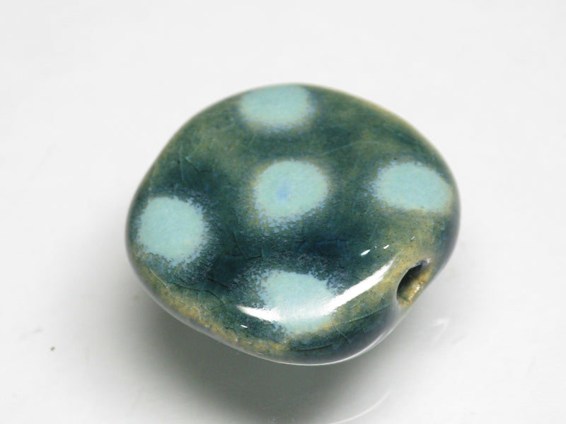 TOKO-BEADS KZ006-33 Kenyan ceramic bead 18mm KZ006-33 ケニアセラミックビーズ 18mmKazuri カズリビーズ Asian bead & African bead  Handmade,Lampeork,bead,asia,india,ethnic,parts,accessory,beads とんぼ玉,ビーズ,トンボ玉,アジア,インド,エスニック,手作り,パーツ,アクセサリー