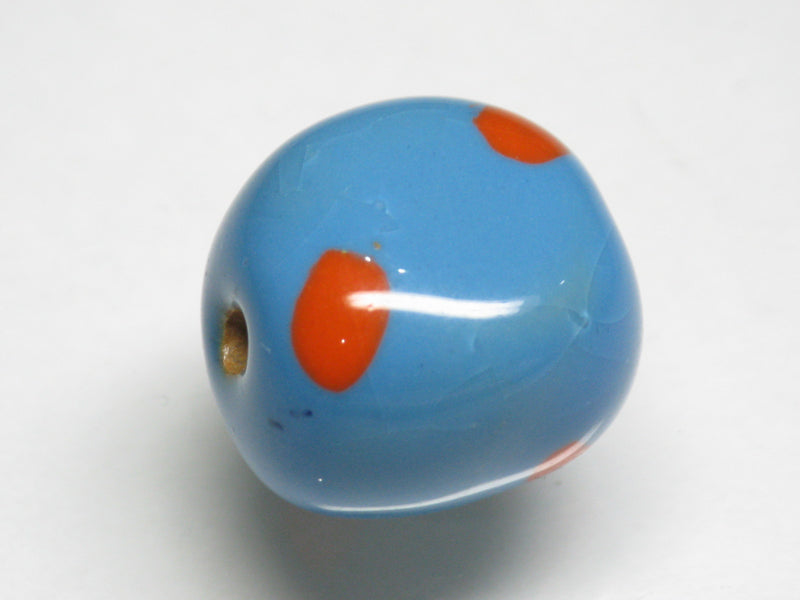 TOKO-BEADS KZ006-86 Kenyan ceramic bead 16.5mm KZ006-86 ケニアセラミックビーズ 16.5mmKazuri カズリビーズ Asian bead & African bead  Handmade,Lampeork,bead,asia,india,ethnic,parts,accessory,beads とんぼ玉,ビーズ,トンボ玉,アジア,インド,エスニック,手作り,パーツ,アクセサリー
