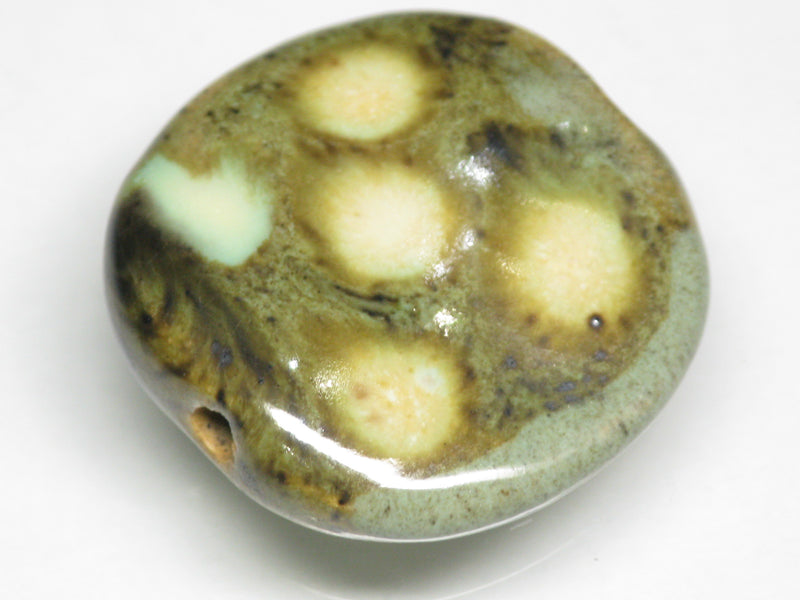 TOKO-BEADS KZ007-53 Kenyan ceramic bead 21~23mm KZ007-53 ケニアセラミックビーズ 21~23mmKazuri カズリビーズ Asian bead & African bead  Handmade,Lampeork,bead,asia,india,ethnic,parts,accessory,beads とんぼ玉,ビーズ,トンボ玉,アジア,インド,エスニック,手作り,パーツ,アクセサリー