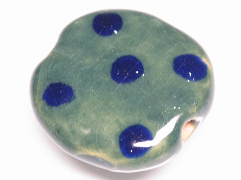 TOKO-BEADS KZ007-60 Kenyan ceramic bead 21~23mm KZ007-60 ケニアセラミックビーズ 21~23mmKazuri カズリビーズ Asian bead & African bead  Handmade,Lampeork,bead,asia,india,ethnic,parts,accessory,beads とんぼ玉,ビーズ,トンボ玉,アジア,インド,エスニック,手作り,パーツ,アクセサリー