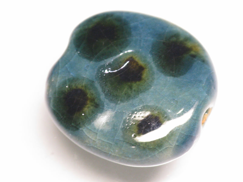 TOKO-BEADS KZ008-04 Kenyan ceramic bead 21~23mm KZ008-04 Kazuri ケニアセラミックビーズ 21~23mm Asian bead & African bead  Handmade,Lampeork,bead,asia,india,ethnic,parts,accessory,beads とんぼ玉,ビーズ,トンボ玉,アジア,インド,エスニック,手作り,パーツ,アクセサリー