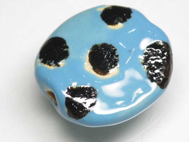 TOKO-BEADS KZ008-18 Kenyan ceramic bead 21~23mm KZ008-18 ケニアセラミックビーズ 21~23mm Asian bead & African bead  Handmade,Lampeork,bead,asia,india,ethnic,parts,accessory,beads とんぼ玉,ビーズ,トンボ玉,アジア,インド,エスニック,手作り,パーツ,アクセサリー