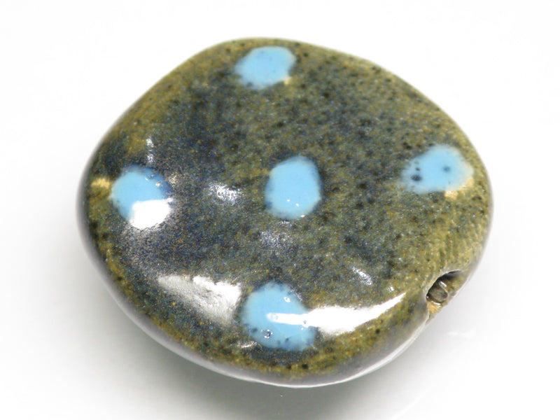 TOKO-BEADS KZ008-32 Kenyan ceramic bead 21~23mm KZ008-32 Kazuri ケニアセラミックビーズ 21~23mm Asian bead & African bead  Handmade,Lampeork,bead,asia,india,ethnic,parts,accessory,beads とんぼ玉,ビーズ,トンボ玉,アジア,インド,エスニック,手作り,パーツ,アクセサリー