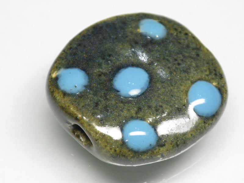 TOKO-BEADS KZ008-32 Kenyan ceramic bead 21~23mm KZ008-32 ケニアセラミックビーズ 21~23mm Asian bead & African bead  Handmade,Lampeork,bead,asia,india,ethnic,parts,accessory,beads とんぼ玉,ビーズ,トンボ玉,アジア,インド,エスニック,手作り,パーツ,アクセサリー