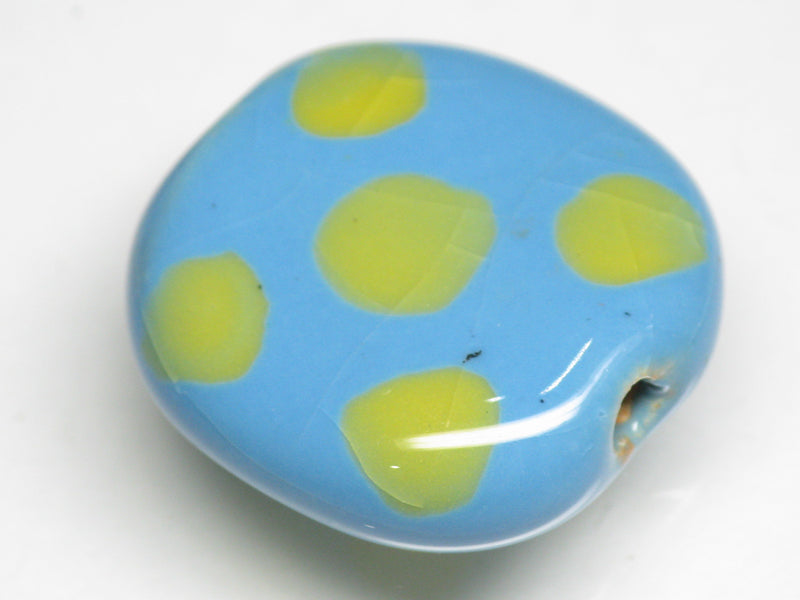 TOKO-BEADS KZ008-61 Kenyan ceramic bead 21~23mm KZ008-61 Kazuri ケニアセラミックビーズ 21~23mm Asian bead & African bead  Handmade,Lampeork,bead,asia,india,ethnic,parts,accessory,beads とんぼ玉,ビーズ,トンボ玉,アジア,インド,エスニック,手作り,パーツ,アクセサリー