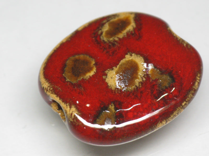 TOKO-BEADS KZ009-59 Kenyan ceramic bead 21~23mm KZ009-59 ケニアセラミックビーズ 21~23mm Asian bead & African bead  Handmade,Lampeork,bead,asia,india,ethnic,parts,accessory,beads とんぼ玉,ビーズ,トンボ玉,アジア,インド,エスニック,手作り,パーツ,アクセサリー