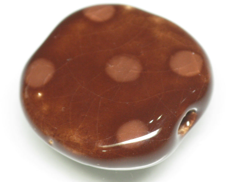 TOKO-BEADS KZ009-63 Kenyan ceramic bead 21~23mm KZ009-63 Kazuri ケニアセラミックビーズ 21~23mm Asian bead & African bead  Handmade,Lampeork,bead,asia,india,ethnic,parts,accessory,beads とんぼ玉,ビーズ,トンボ玉,アジア,インド,エスニック,手作り,パーツ,アクセサリー