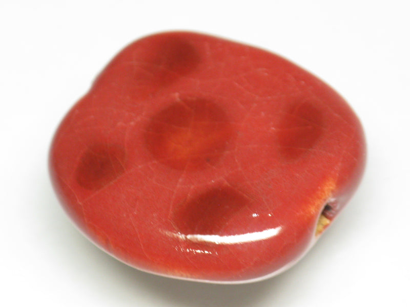 TOKO-BEADS KZ009-71 Kenyan ceramic bead 21~23mm KZ009-71 Kazuri ケニアセラミックビーズ 21~23mm Asian bead & African bead  Handmade,Lampeork,bead,asia,india,ethnic,parts,accessory,beads とんぼ玉,ビーズ,トンボ玉,アジア,インド,エスニック,手作り,パーツ,アクセサリー