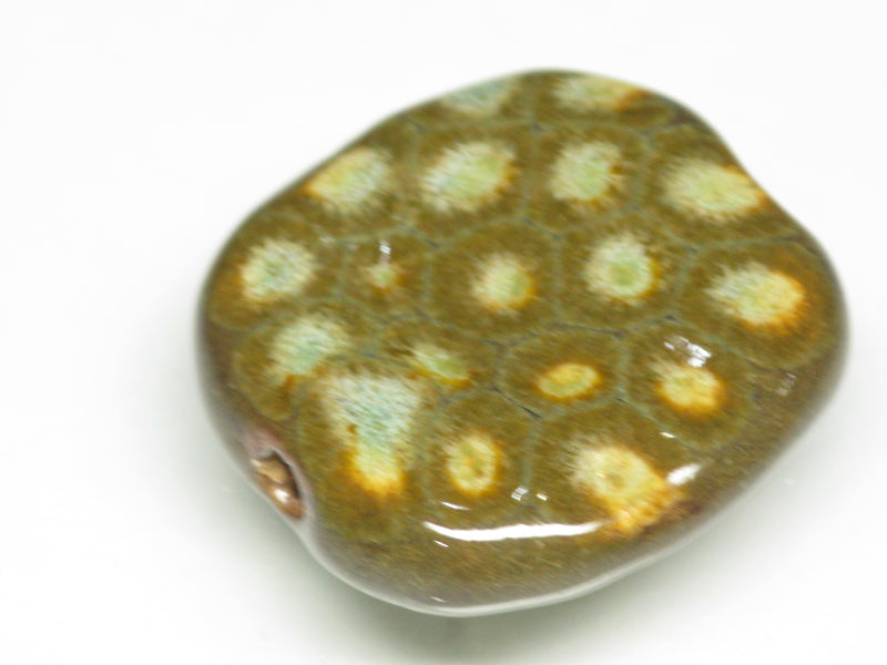 TOKO-BEADS KZ010-53 Kenyan ceramic bead 21~23mm KZ010-53 ケニアセラミックビーズ 21~23mmKazuri カズリビーズ Asian bead & African bead  Handmade,Lampeork,bead,asia,india,ethnic,parts,accessory,beads とんぼ玉,ビーズ,トンボ玉,アジア,インド,エスニック,手作り,パーツ,アクセサリー