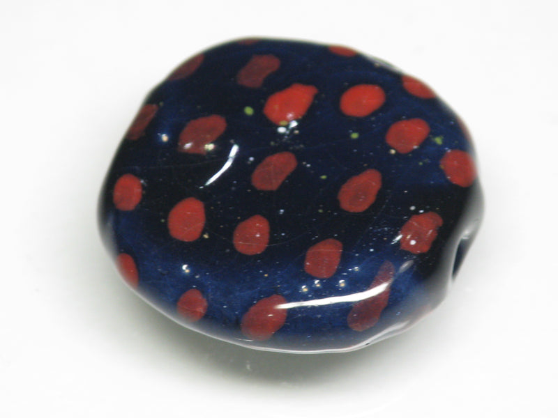 TOKO-BEADS KZ010-68 Kenyan ceramic bead 21~23mm KZ010-68 ケニアセラミックビーズ 21~23mmKazuri カズリビーズ Asian bead & African bead  Handmade,Lampeork,bead,asia,india,ethnic,parts,accessory,beads とんぼ玉,ビーズ,トンボ玉,アジア,インド,エスニック,手作り,パーツ,アクセサリー