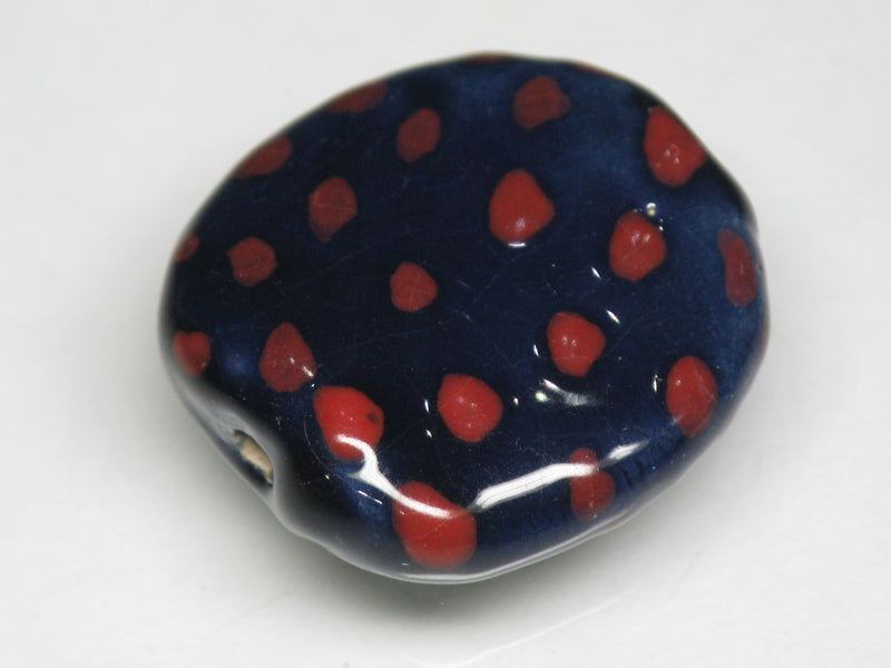 TOKO-BEADS KZ010-68 Kenyan ceramic bead 21~23mm KZ010-68 ケニアセラミックビーズ 21~23mmKazuri カズリビーズ Asian bead & African bead  Handmade,Lampeork,bead,asia,india,ethnic,parts,accessory,beads とんぼ玉,ビーズ,トンボ玉,アジア,インド,エスニック,手作り,パーツ,アクセサリー