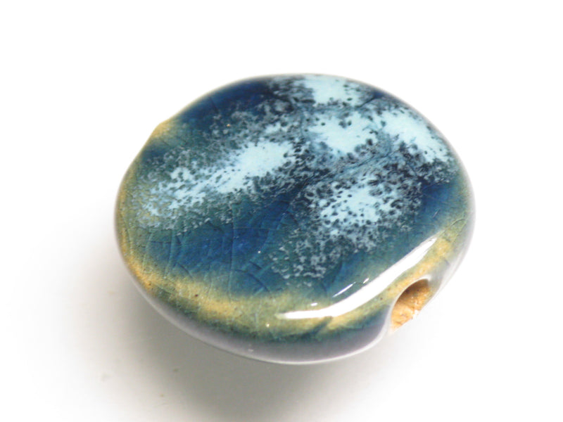 TOKO-BEADS KZ011-04 Kenyan ceramic bead 19.5mm KZ011-04 Kazuri ケニアセラミックビーズ 19.5mm Asian bead & African bead  Handmade,Lampeork,bead,asia,india,ethnic,parts,accessory,beads とんぼ玉,ビーズ,トンボ玉,アジア,インド,エスニック,手作り,パーツ,アクセサリー