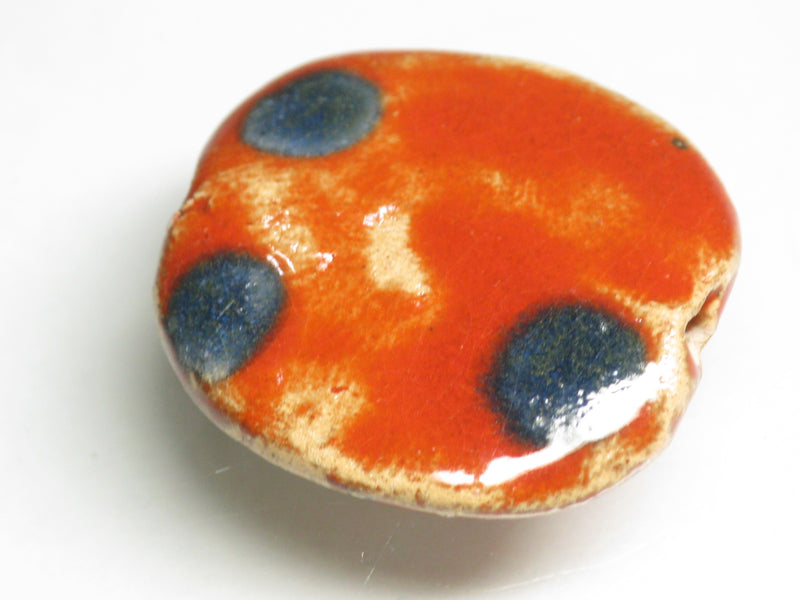 TOKO-BEADS KZ012-70 Kenyan ceramic bead 21~23mm KZ012-70 ケニアセラミックビーズ 21~23mmKazuri カズリビーズ Asian bead & African bead  Handmade,Lampeork,bead,asia,india,ethnic,parts,accessory,beads とんぼ玉,ビーズ,トンボ玉,アジア,インド,エスニック,手作り,パーツ,アクセサリー