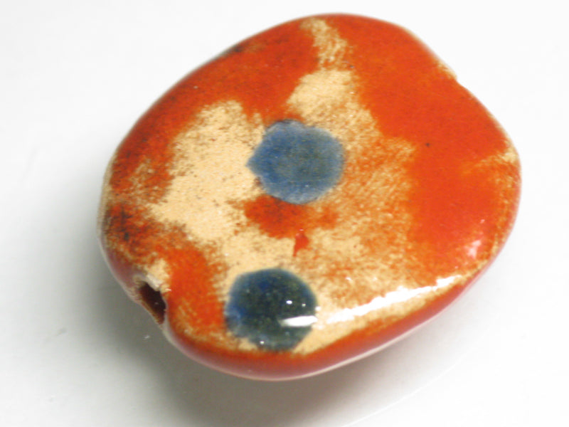 TOKO-BEADS KZ012-70 Kenyan ceramic bead 21~23mm KZ012-70 ケニアセラミックビーズ 21~23mmKazuri カズリビーズ Asian bead & African bead  Handmade,Lampeork,bead,asia,india,ethnic,parts,accessory,beads とんぼ玉,ビーズ,トンボ玉,アジア,インド,エスニック,手作り,パーツ,アクセサリー