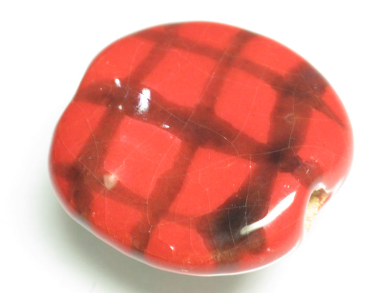 TOKO-BEADS KZ012-81 Kenyan ceramic bead 21~23mm KZ012-81 ケニアセラミックビーズ 21~23mmKazuri カズリビーズ Asian bead & African bead  Handmade,Lampeork,bead,asia,india,ethnic,parts,accessory,beads とんぼ玉,ビーズ,トンボ玉,アジア,インド,エスニック,手作り,パーツ,アクセサリー