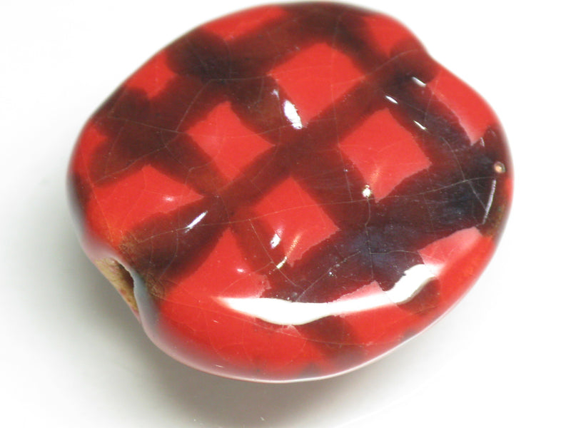 TOKO-BEADS KZ012-81 Kenyan ceramic bead 21~23mm KZ012-81 ケニアセラミックビーズ 21~23mmKazuri カズリビーズ Asian bead & African bead  Handmade,Lampeork,bead,asia,india,ethnic,parts,accessory,beads とんぼ玉,ビーズ,トンボ玉,アジア,インド,エスニック,手作り,パーツ,アクセサリー