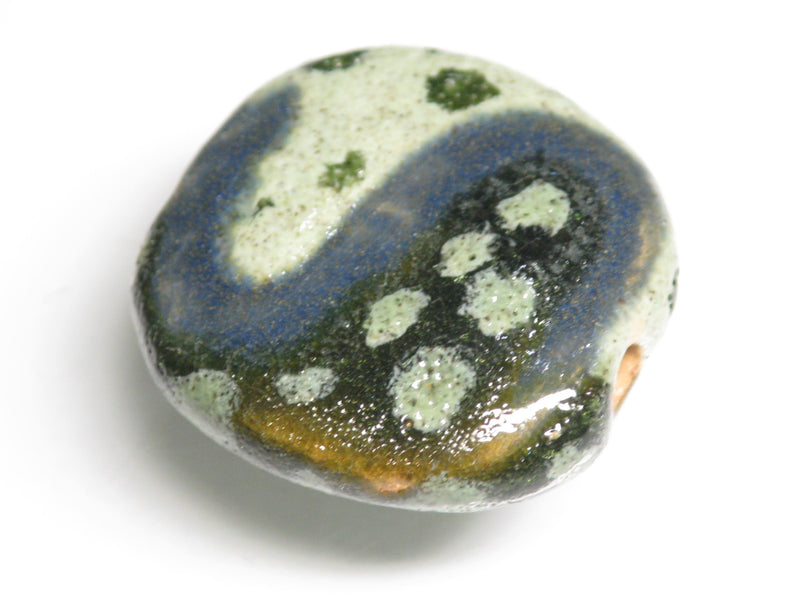 TOKO-BEADS KZ013-52 Kenyan ceramic bead 21~23mm KZ013-52 ケニアセラミックビーズ 21~23mmKazuri カズリビーズ Asian bead & African bead  Handmade,Lampeork,bead,asia,india,ethnic,parts,accessory,beads とんぼ玉,ビーズ,トンボ玉,アジア,インド,エスニック,手作り,パーツ,アクセサリー