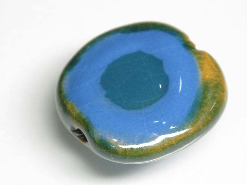 TOKO-BEADS KZ013-60 Kenyan ceramic bead 21~23mm KZ013-60 ケニアセラミックビーズ 21~23mmKazuri カズリビーズ Asian bead & African bead  Handmade,Lampeork,bead,asia,india,ethnic,parts,accessory,beads とんぼ玉,ビーズ,トンボ玉,アジア,インド,エスニック,手作り,パーツ,アクセサリー