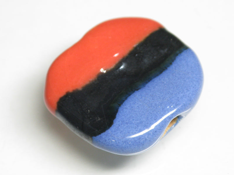 TOKO-BEADS KZ013-75 Kenyan ceramic bead 21~23mm KZ013-75 ケニアセラミックビーズ 21~23mmKazuri カズリビーズ Asian bead & African bead  Handmade,Lampeork,bead,asia,india,ethnic,parts,accessory,beads とんぼ玉,ビーズ,トンボ玉,アジア,インド,エスニック,手作り,パーツ,アクセサリー