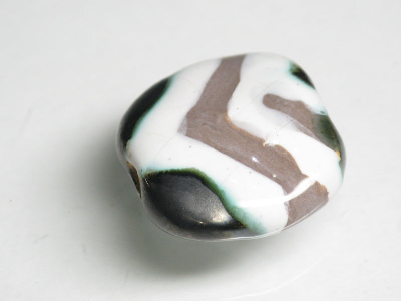TOKO-BEADS KZ014-19 Kenyan ceramic bead 18mm KZ014-19 ケニアセラミックビーズ 18mmKazuri カズリビーズ Asian bead & African bead  Handmade,Lampeork,bead,asia,india,ethnic,parts,accessory,beads とんぼ玉,ビーズ,トンボ玉,アジア,インド,エスニック,手作り,パーツ,アクセサリー