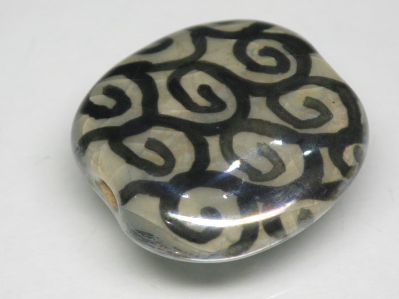 TOKO-BEADS KZ014-88 Kenyan ceramic bead 21~23mm KZ014-88 ケニアセラミックビーズ 21~23mmKazuri カズリビーズ Asian bead & African bead  Handmade,Lampeork,bead,asia,india,ethnic,parts,accessory,beads とんぼ玉,ビーズ,トンボ玉,アジア,インド,エスニック,手作り,パーツ,アクセサリー