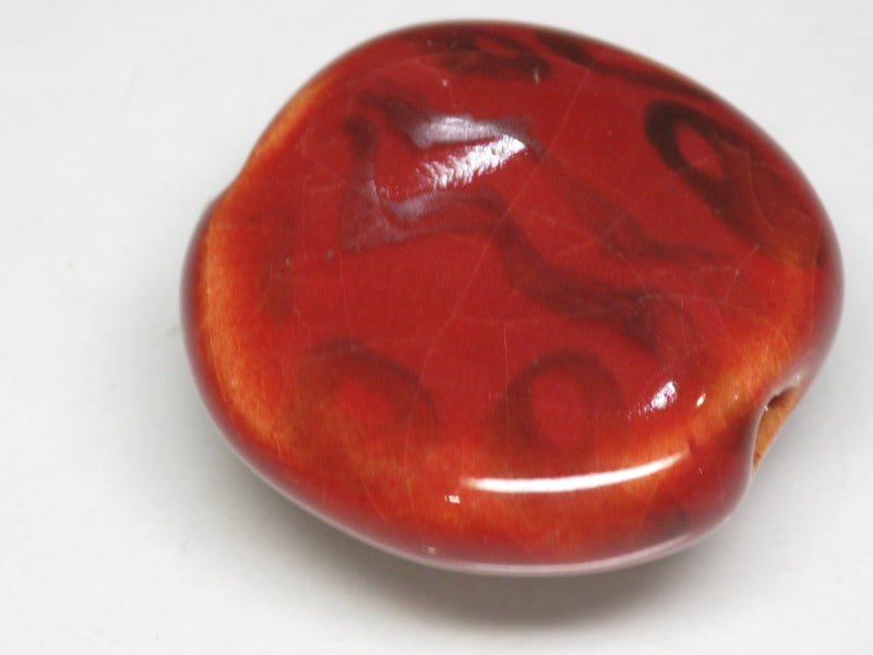 TOKO-BEADS KZ014-94 Kenyan ceramic bead 21~23mm KZ014-94 ケニアセラミックビーズ 21~23mmKazuri カズリビーズ Asian bead & African bead  Handmade,Lampeork,bead,asia,india,ethnic,parts,accessory,beads とんぼ玉,ビーズ,トンボ玉,アジア,インド,エスニック,手作り,パーツ,アクセサリー