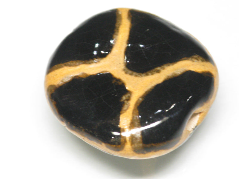 TOKO-BEADS KZ016-27 Kenyan ceramic bead 21~23mm KZ016-27 ケニアセラミックビーズ 21~23mmKazuri カズリビーズ Asian bead & African bead  Handmade,Lampeork,bead,asia,india,ethnic,parts,accessory,beads とんぼ玉,ビーズ,トンボ玉,アジア,インド,エスニック,手作り,パーツ,アクセサリー