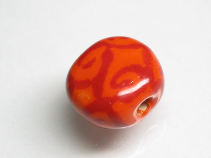 TOKO-BEADS KZ018-13 Kenyan ceramic bead 15mm KZ018-13 ケニアセラミックビーズ 15mmKazuri カズリビーズ Asian bead & African bead  Handmade,Lampeork,bead,asia,india,ethnic,parts,accessory,beads とんぼ玉,ビーズ,トンボ玉,アジア,インド,エスニック,手作り,パーツ,アクセサリー