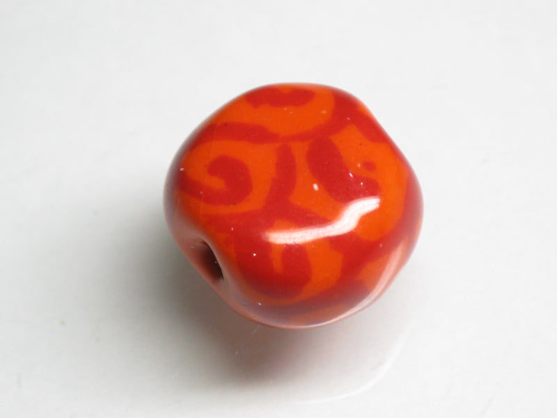 TOKO-BEADS KZ018-13 Kenyan ceramic bead 15mm KZ018-13 ケニアセラミックビーズ 15mmKazuri カズリビーズ Asian bead & African bead  Handmade,Lampeork,bead,asia,india,ethnic,parts,accessory,beads とんぼ玉,ビーズ,トンボ玉,アジア,インド,エスニック,手作り,パーツ,アクセサリー