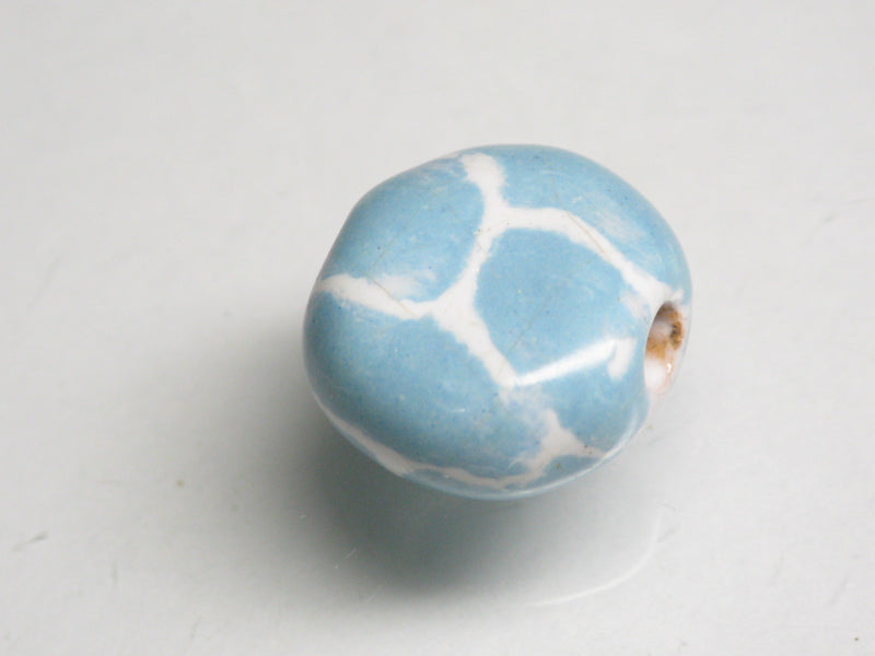 TOKO-BEADS KZ018-15 Kenyan ceramic bead 15mm KZ018-15 ケニアセラミックビーズ 15mmKazuri カズリビーズ Asian bead & African bead  Handmade,Lampeork,bead,asia,india,ethnic,parts,accessory,beads とんぼ玉,ビーズ,トンボ玉,アジア,インド,エスニック,手作り,パーツ,アクセサリー