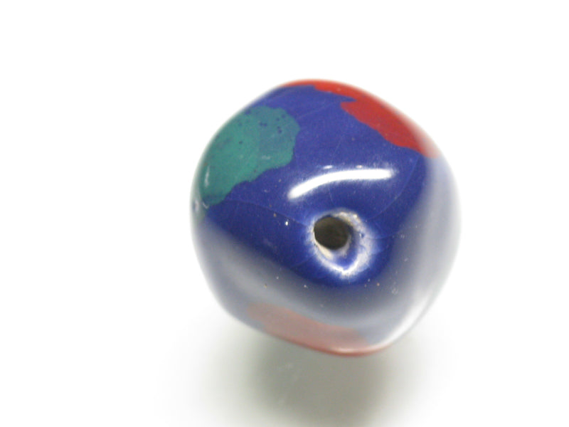 TOKO-BEADS KZ023-79 Kenyan ceramic bead 15~16mm KZ023-79 ケニアセラミックビーズ 15~16mmKazuri カズリビーズ Asian bead & African bead  Handmade,Lampeork,bead,asia,india,ethnic,parts,accessory,beads とんぼ玉,ビーズ,トンボ玉,アジア,インド,エスニック,手作り,パーツ,アクセサリー