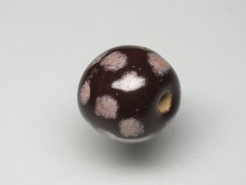 TOKO-BEADS KZ025-21 Kenyan ceramic bead 14.5mm KZ025-21 ケニアセラミックビーズ 14.5mmKazuri カズリビーズ Asian bead & African bead  Handmade,Lampeork,bead,asia,india,ethnic,parts,accessory,beads とんぼ玉,ビーズ,トンボ玉,アジア,インド,エスニック,手作り,パーツ,アクセサリー