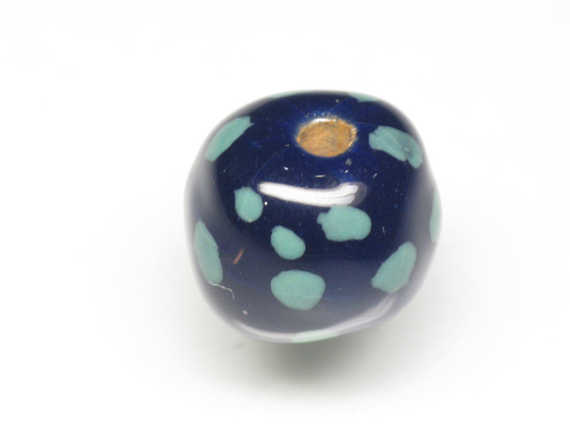 TOKO-BEADS KZ025-42 Kenyan ceramic bead 13mm KZ025-42 ケニアセラミックビーズ 13mmKazuri カズリビーズ Asian bead & African bead  Handmade,Lampeork,bead,asia,india,ethnic,parts,accessory,beads とんぼ玉,ビーズ,トンボ玉,アジア,インド,エスニック,手作り,パーツ,アクセサリー