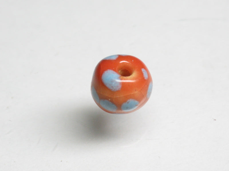 TOKO-BEADS KZ025-71 Kenyan ceramic bead 8mm KZ025-71 ケニアセラミックビーズ 8mmKazuri カズリビーズ Asian bead & African bead  Handmade,Lampeork,bead,asia,india,ethnic,parts,accessory,beads とんぼ玉,ビーズ,トンボ玉,アジア,インド,エスニック,手作り,パーツ,アクセサリー