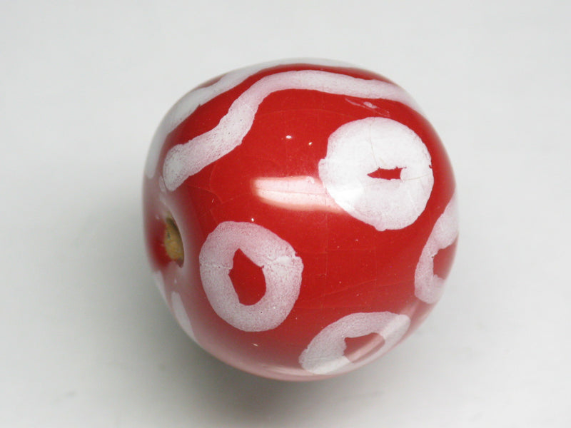 TOKO-BEADS KZ026-27 Kenyan ceramic bead 18mm KZ026-27 ケニアセラミックビーズ 18mmKazuri カズリビーズ Asian bead & African bead  Handmade,Lampeork,bead,asia,india,ethnic,parts,accessory,beads とんぼ玉,ビーズ,トンボ玉,アジア,インド,エスニック,手作り,パーツ,アクセサリー